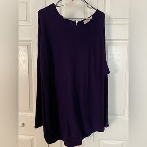 Womens Michael Kors purple, long sleeved sweater.